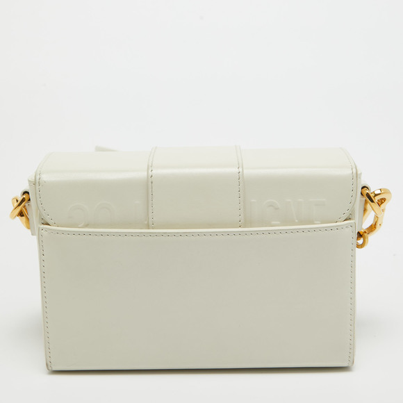 DIOR Off White Leather 30 Montaigne Box Bag - Picture 4 of 8